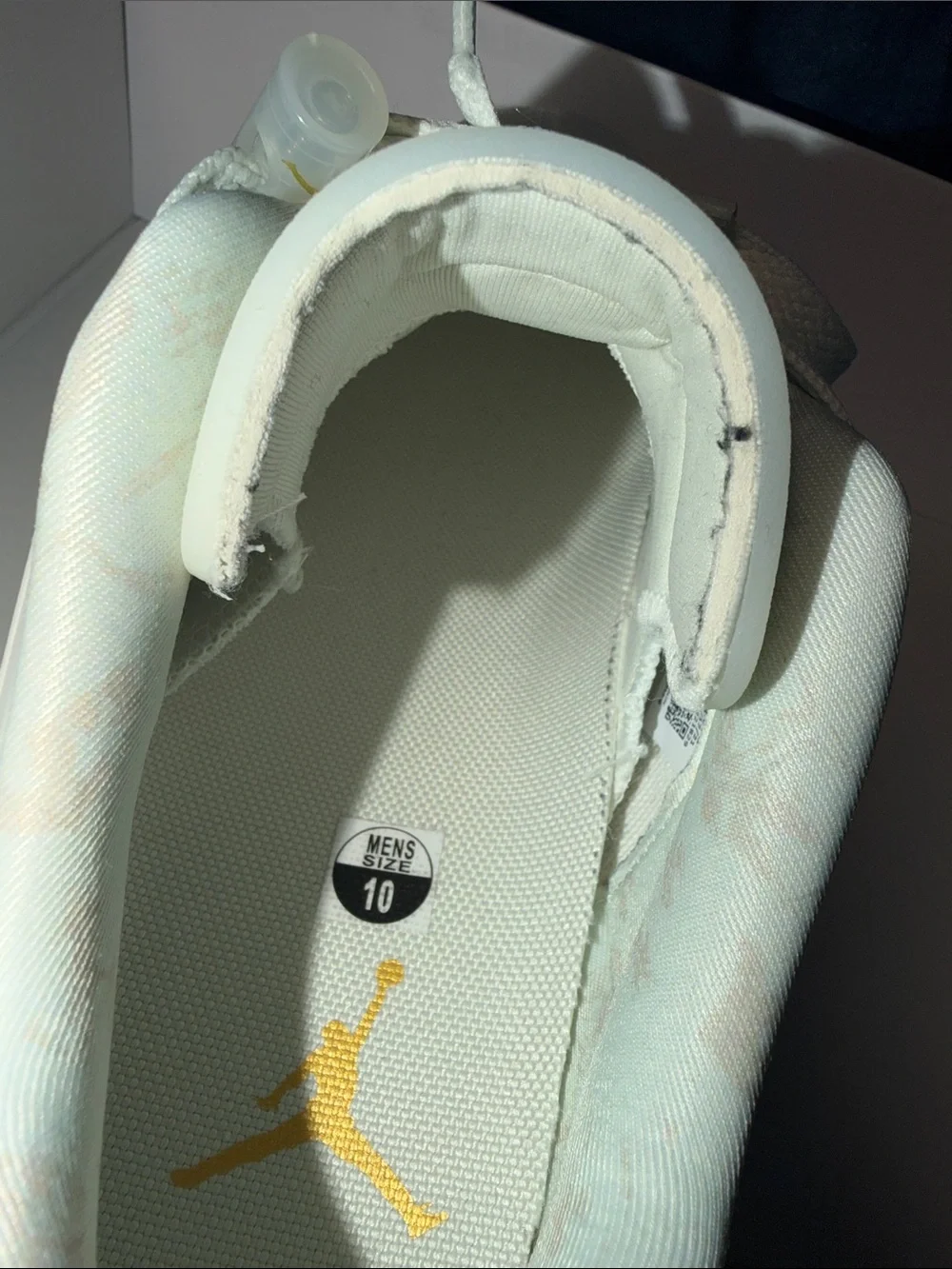 Jordan 6 White&Gold Gum Bottom LowTops OffWhite
